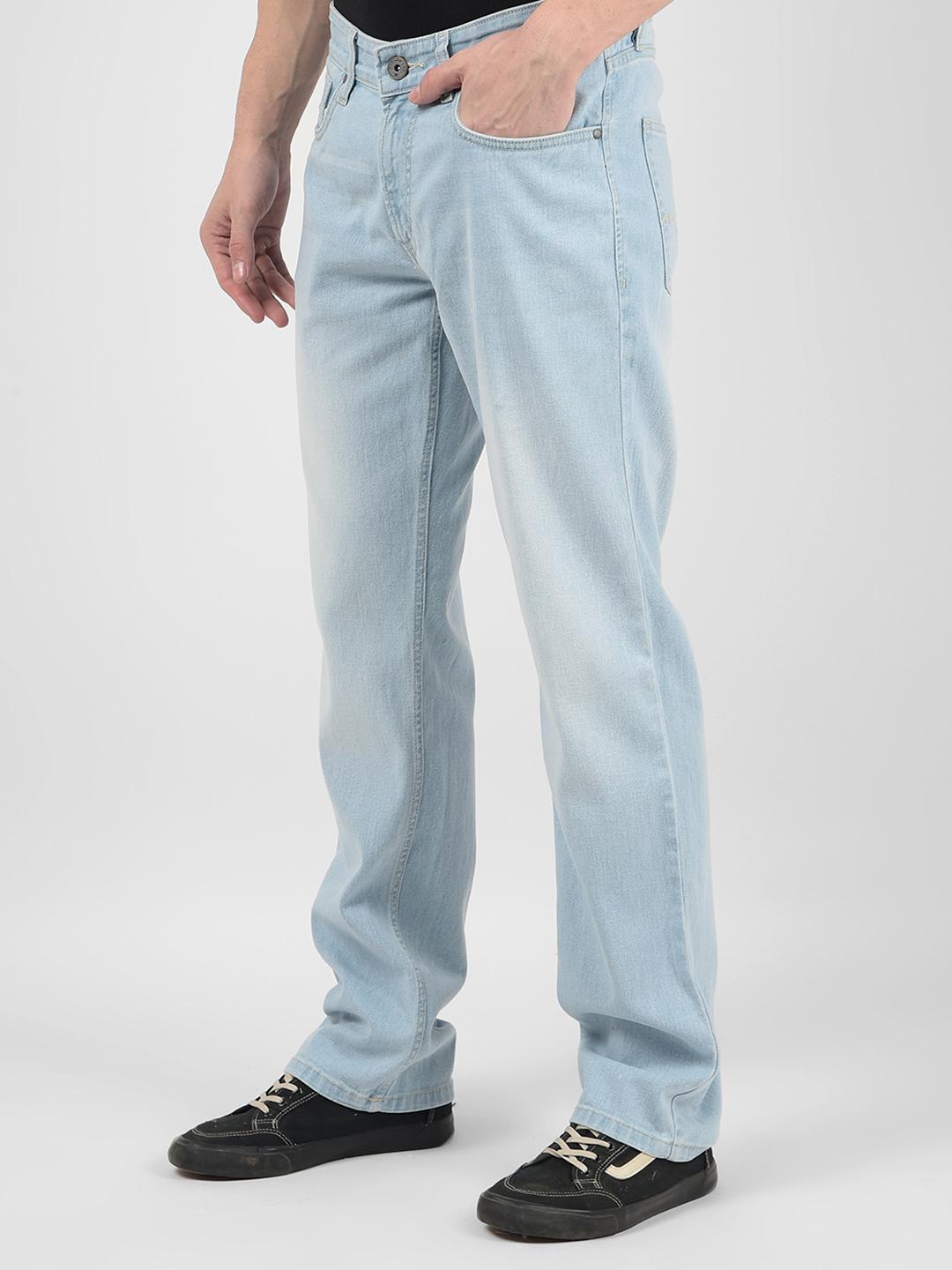 Numero Uno Men Solid Blue Jeans